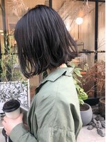 エマ 中山店(EMMA)&nbsp;地毛風カラー×切りっぱなしボブ
