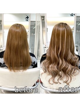 ヴォーグ(VOGUE) シールエクステでベビーハイライト☆