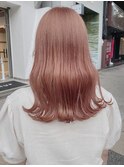 934外国人風カラーカシスレッドベイビーピンクネオンカラー