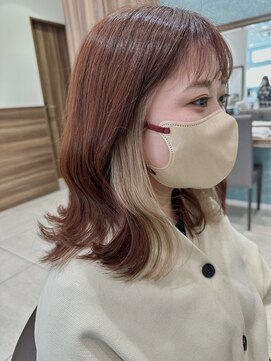 アッシュ 豊田店(Ash) ピンクベージュ×イヤリングホワイトベージュ ¥21680