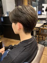 アイリーヘアデザイン(IRIE HAIR DESIGN) 【IRIE HAIR赤坂】センターパート×ニュアンスパーマ×刈り上げ