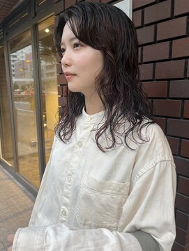 ハマモト ロング　パーマスタイル