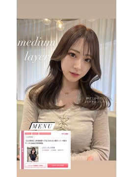 リリー(Lilley) 天神韓国ヘア×顔まわりカット×レイヤーカット