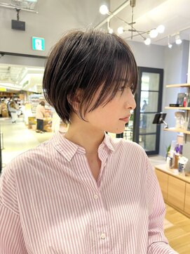 ジアン バイ ミルボン 西宮ガーデンズプラス(GIEN by milbon) 前髪あり/丸み/大人美人/くびれ/ショート/シースルー