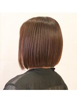 オナー(honor)&nbsp;20代30代ミニボブココアブラウン小顔美肌ストレート丸み