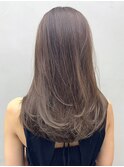 くびレイヤーカーキベージュレイヤーロング_ba480081