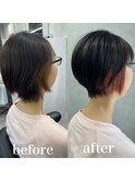 【市井友佳子】インナーカラーショート！