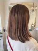 アンブレラカラーハイライトブランジュロングボブ下北沢梅ヶ丘