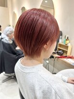 ヒビヲ(HIBIO)&nbsp;ショートボブミルクティーベージュハイトーンカラーダブルカラー