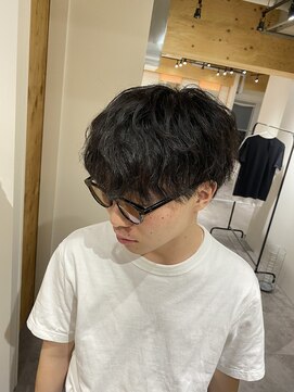 クオル 立川(QOL) 大人マッシュ 無造作パーマ ニュアンスツイスパ 大人男子