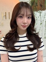 ハチ(HACHI)&nbsp;ブリーチなしブラウンベージュで透け感カラー