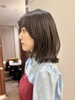 ◆ミディアムレイヤー/レイヤーカット/銀座/くびれヘア/アッシュ