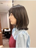 ◆ミディアムレイヤー/レイヤーカット/銀座/くびれヘア/アッシュ