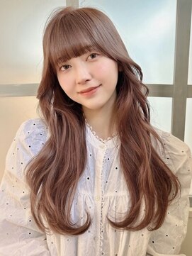 フォルテ ティアラ 横浜店(FORTE TIARA) 透明感ピンクベージュ/ブリーチなしWカラー/髪質改善カラー