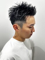 ヒュイル バイ ニアウ(Hwyl by Niau) メンズスパイキーショートニュアンスパーマ刈り上げ