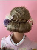 和装お団子ヘアアレンジ 成人式/卒業式/着付け/振袖#2
