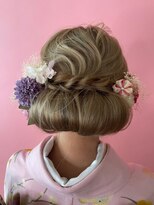 ウィスプ 赤羽店(wisp) 和装お団子ヘアアレンジ 成人式/卒業式/着付け/振袖#2