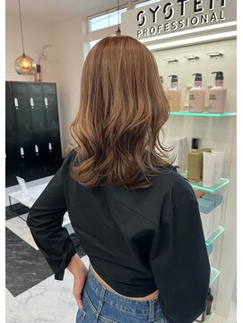 ディーン エクラ(DEAN ECLAT) ブラウンカラーレイヤースタイル