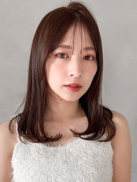 アグノス 青山(Agnos) 外ハネボブくびれヘアデジタルパーマ艶感ナチュラルカール