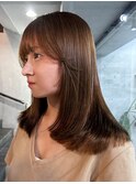 表参道駅/レイヤーカット/顔周り/前髪カット/酸性ストレート