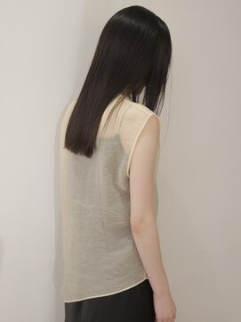 ニコフクオカヘアーメイク(NIKO Fukuoka Hair Make) [NIKO]ぱつっとカット/黒髪ロング