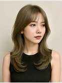 レイヤーカット髪質改善トリートメント前髪カット