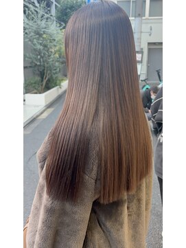 黒髪/グレージュカラー/ココアベージュ/［大阪京橋］