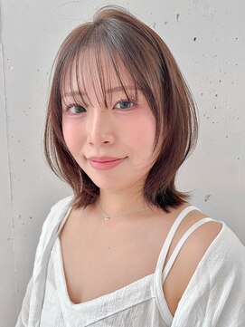 キリ 表参道(kyli) セミディミディアムレイヤーカット大人ガーリー前髪美髪艶感