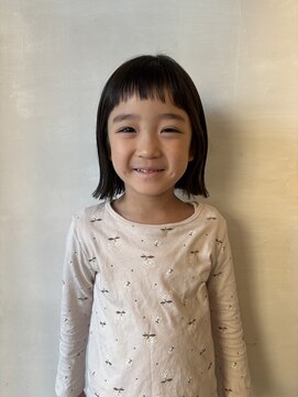 ファム ヘアーデザイン(fam hair design) キッズボブオン眉添え