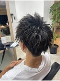 men's/メンズツイストスパイラルパーマ/ナチュラルアップバング