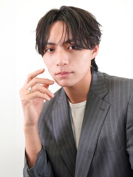 ラフィス ヘアー エイル 京橋店(La fith hair ail) 【La fith】メンズカット×フェザーパーマ×センターパート