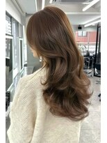 ランズ アネックス 梅田(LANDS ANNEX)&nbsp;くすみベージュなレイヤーカット 【大阪 梅田】