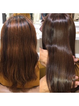 アルル 銀座(alulu) 【before→after】　うる艶ラブリーブラウン