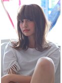 【LANY横浜店】外ハネセミロング×アッシュブラウン