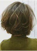 オリーブベージュ☆ショートボブ