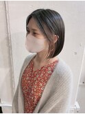 【RICCA aya】クラシックボブ×ブリーチ無しのインナーカラー