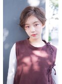 mowen 南堀江　ハンサムショート×ラベージュ×艶髪