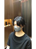 センターパートウルフ