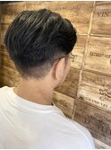 ツーブロック刈り上げ×オールバック