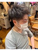 MEN'S HAIR アップバング×ツイスト