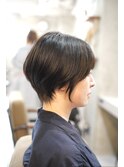 重すぎず軽すぎず☆「今っぽい」ショートボブ!/横浜髪質改善