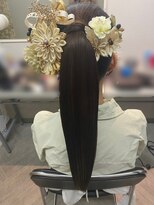 フェリーチェ(Felice)&nbsp;ハイポニー　成人式ヘア　振袖ヘア　袴ヘア