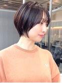 髪質改善縮毛×黒髪×似合わせショートボブ【横浜モード/沼座】
