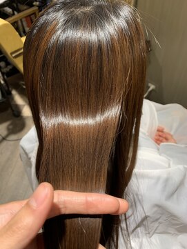 ニノット 武蔵小杉(○nino.) 12月#黒髪カタログ# グレーベージュ#レイヤーロング#前髪パーマ