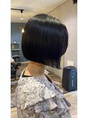 切りっぱなしボブ