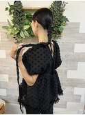 モードスーパーロングあみおろし【ヘアアレンジ/立川/立川南】