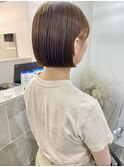 ○乾かしてまとまるナチュラル切りっぱなしボブ20代30代40代