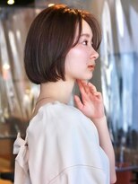 ラフ フロム ガーデン(Laf from GARDEN)&nbsp;ボブ/オリーブベージュ/レイヤーカット/韓国風/縮毛矯正