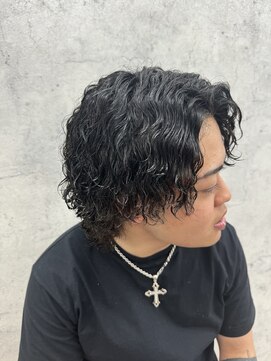 リミットバイアフィナー 大宮店(limit by Afinar) 波巻きパーマ/センターパートウルフ/メンズ/パーマ