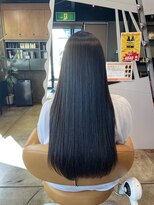 クレップスヘアーヒマワリ(CRE'PS HAIR HIMAWARI)&nbsp;縮毛矯正　艶々ロング